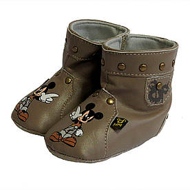 Пінетки-чобітки Mickey Mouse для хлопчика. 11 см