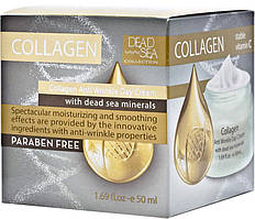 Денний крем Dead Sea Collection проти зморщок із колагеном і мінералами Мертвого моря 50 мл. арт.009455