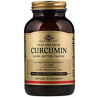 Куркумин, Curcumin, Solgar, 90 мягких гелей