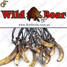 Прикраса на шию Ікла Кабана - "Wild Boar" - оберіг від пристріту