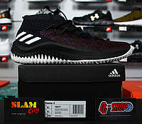 Adidas dame 4 black white hotsell