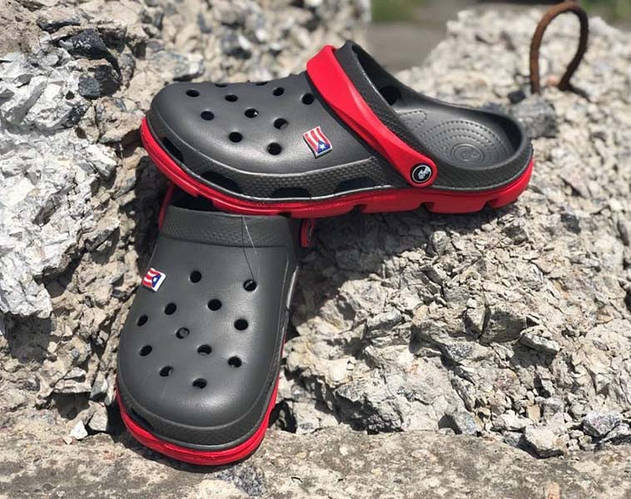 Купить Шлепки на лето кроксы мужские желтые черные 0564КФМ 42, цена 650 ...