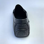 Мокасини шкіряні чорні чоловіче взуття великих розмірів ETHEREAL Classic Rem Black BS by Rosso Avangard, фото 5