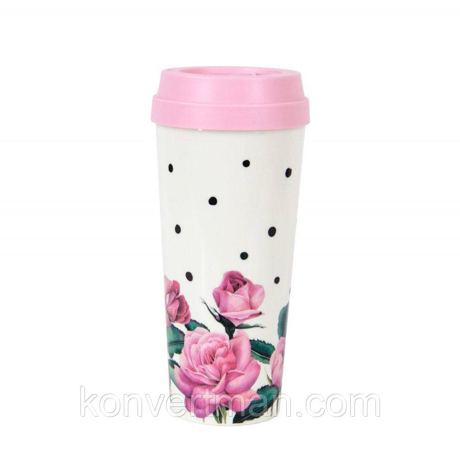 Тамблер для напоїв to-go "Roses"