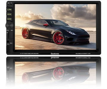 Мультимедійна автомагнітола FANTOM FP-7075 Black/Multicolor, фото 2