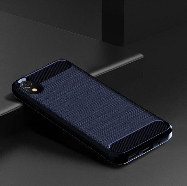 Чохол Carbon для Huawei Y5 2019 бампер Темно-синій
