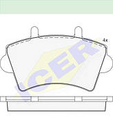 Колодки дискові передні Master2/MovanoA 16'' 00>10 ICER