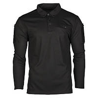 Рубашка поло черная TACTICAL QUICK DRY POLOSHIRT 1/1 ARM SCHWARZ.