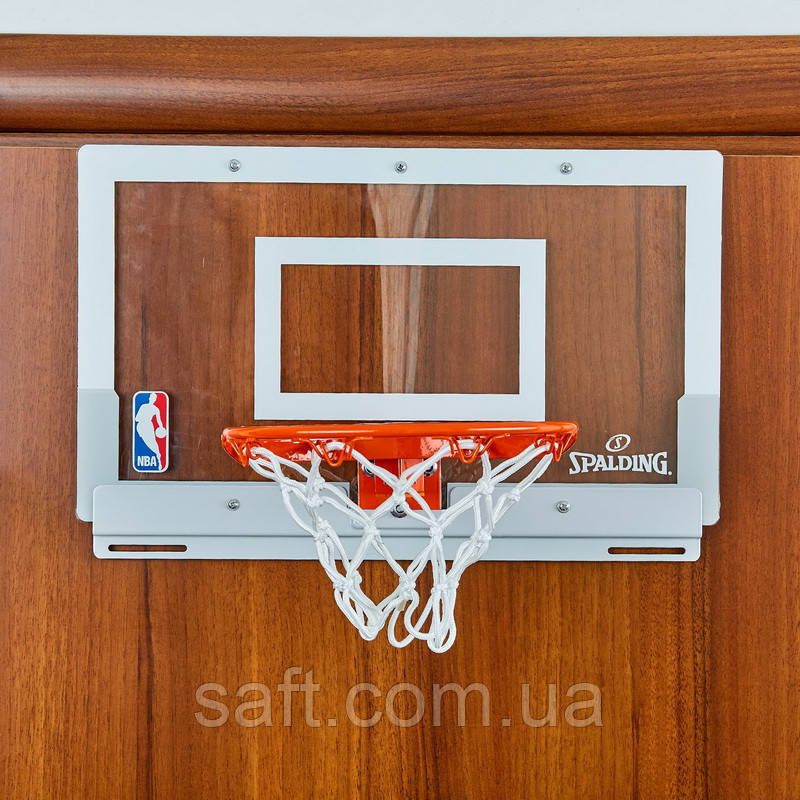 Щит баскетбольный SPALDING NBA Arena Slam 180 (поликарбонат, р-р 46x27см, кольцо d-22,5см) - фото 7 - id-p999771249