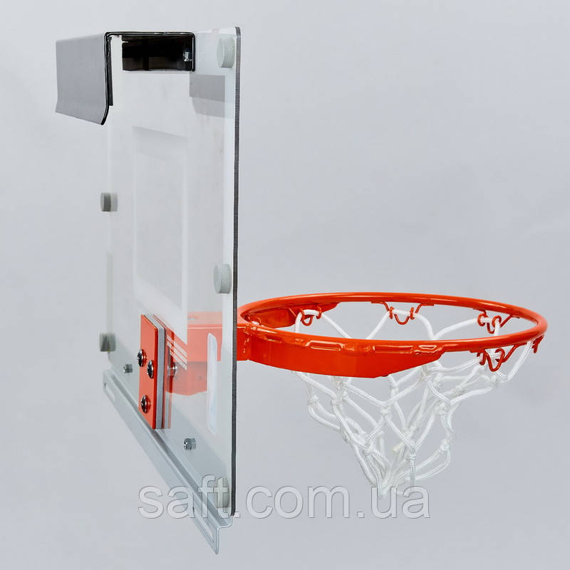 Щит баскетбольный SPALDING NBA Arena Slam 180 (поликарбонат, р-р 46x27см, кольцо d-22,5см) - фото 2 - id-p999771249