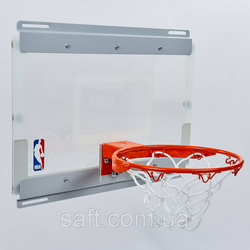 Щит баскетбольный SPALDING NBA Arena Slam 180 (поликарбонат, р-р 46x27см, кольцо d-22,5см) - фото 6 - id-p999771249