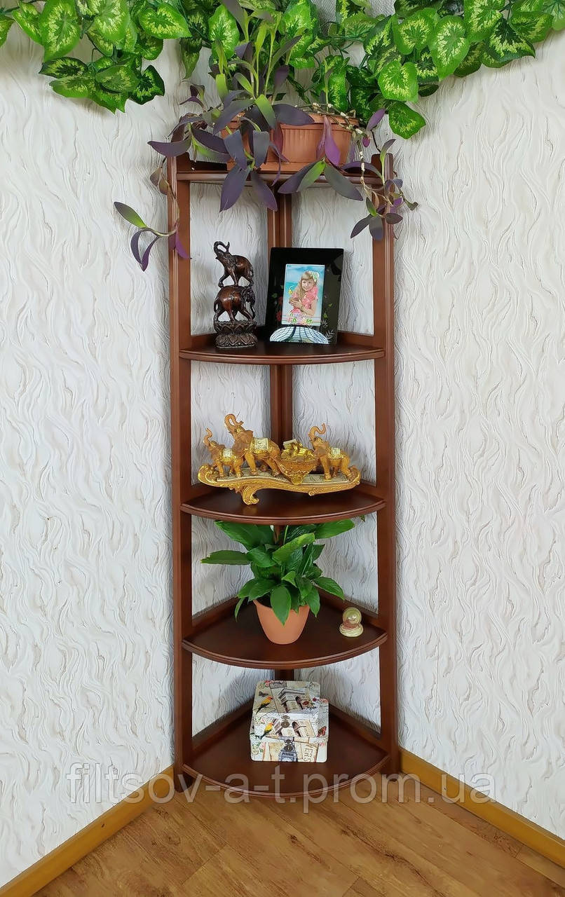 Підставка для квітів дерев'яна "Робін — 1" каштан