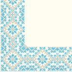 САЛФЕТКИ 33Х33 ПРЕМІУМ ВИШИВАНИНА МАРГО 20 ШТ