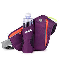 Спортивная сумка на пояс "Yipinu" для бега, занятий спортом Фиолетовый