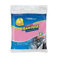 ГУБКИ-САЛФЕТКИ 15,5Х15,5СМ АККОРД 4+1ШТ