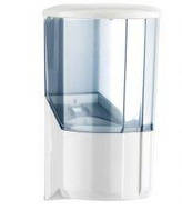 Диспенсер одноразових стаканчиків, білий прозорий пластик