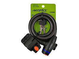 Тросовий замок MySpace 11х950мм чорний