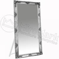 Зеркало Манчестер в серебряной раме с подставкой 170*80 ТМ Миро-марк