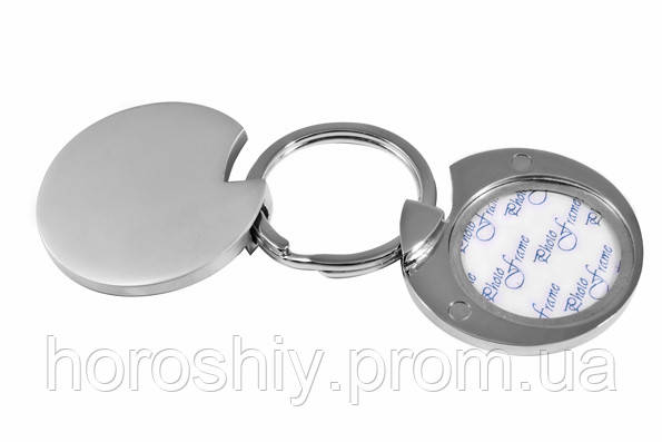 Брелок для ключів із дзеркальцем і рамкою для фото Сріблястий Elite