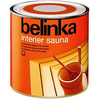 Водна лазур для бань і саун BELINKA INTERIER SAUNA (безбарвний) 0,75 л