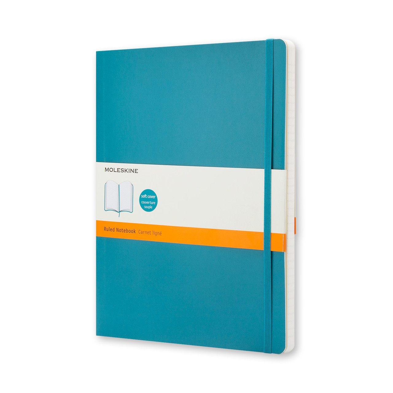 Блокнот Moleskine Classic Великий 19х25 см 192 сторінки в лінію Аквамарин М'яка обкладинка (9788867323753)
