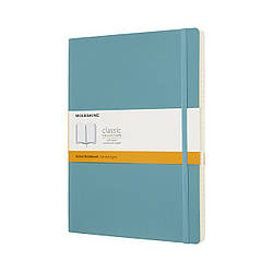 Блокнот Moleskine Classic Великий 19х25 см 192 сторінки в лінію Океанський Синій М'який (8058341715543)