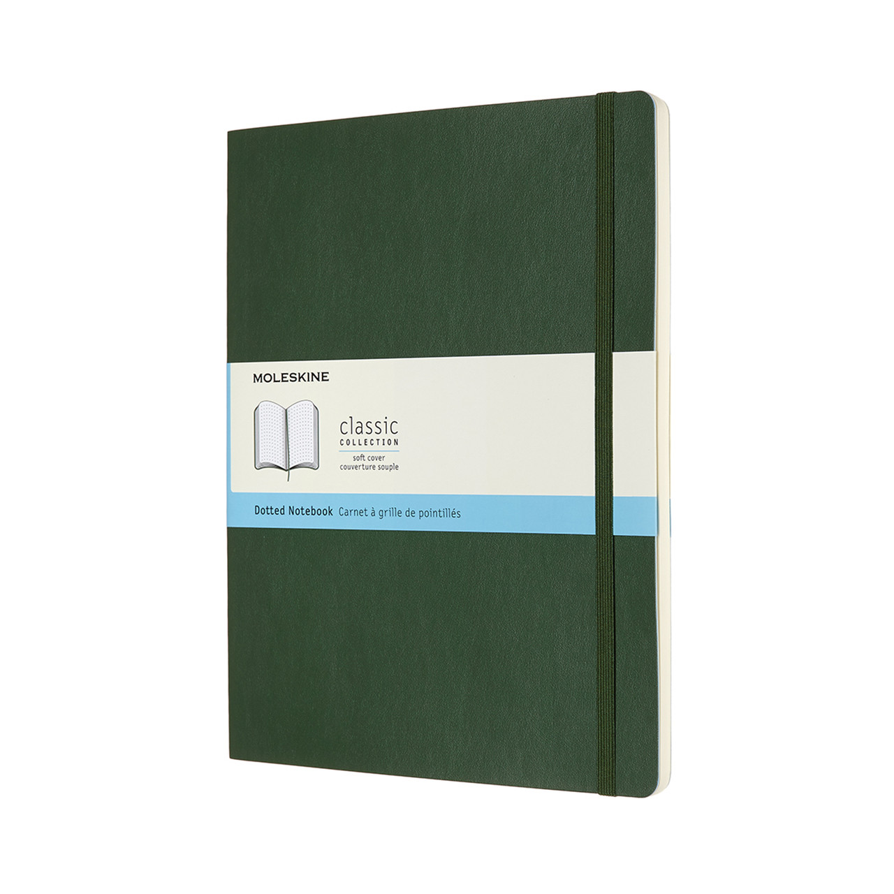 Блокнот Moleskine Classic Великий 19х25 см 192 сторінки в крапку Миртовий Зелений М'який (8053853600080)