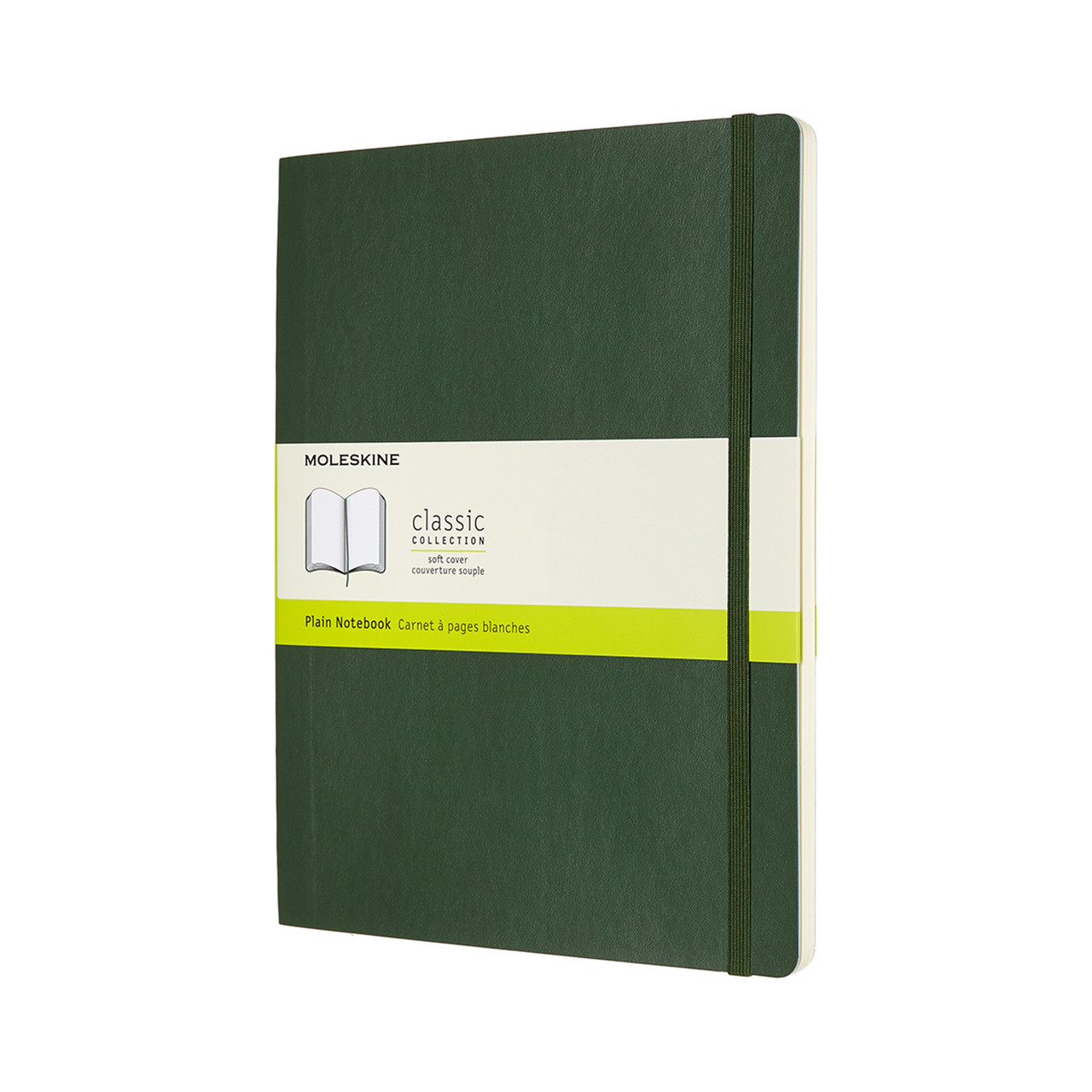 Блокнот Moleskine Classic Великий 19х25 см 192 сторінки нелінований Миртовий Зелений М'який (8053853600066)