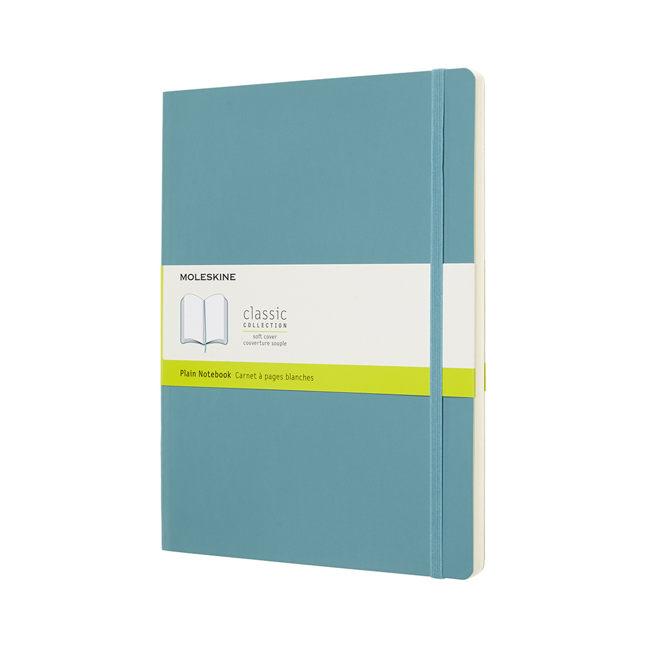 Блокнот Moleskine Classic Великий 19х25 см 192 сторінки нелінований Океанський Синій М'який (8058341715567)
