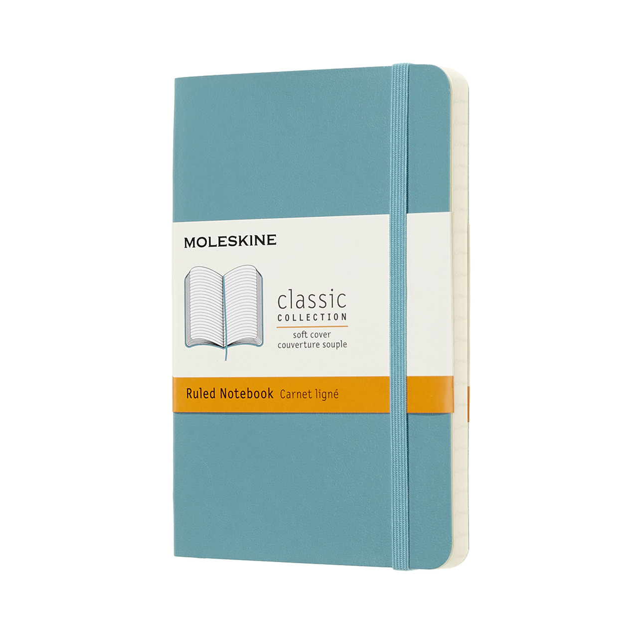Блокнот Moleskine Classic кишеньковий 9х14 см 192 сторінки в лінію Океанський Синій М'який (8058341715468)