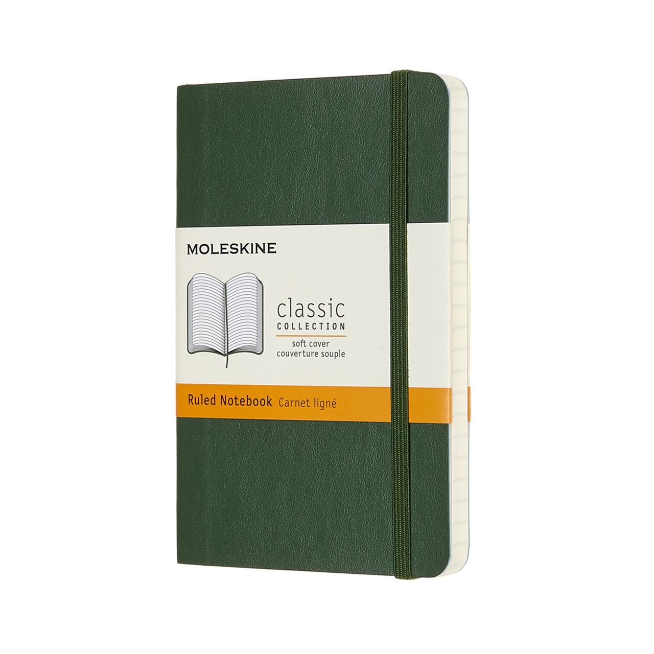Блокнот Moleskine Classic кишеньковий 9х14 см 192 сторінки в лінію Миртовий Зелений М'який (8058647629148)