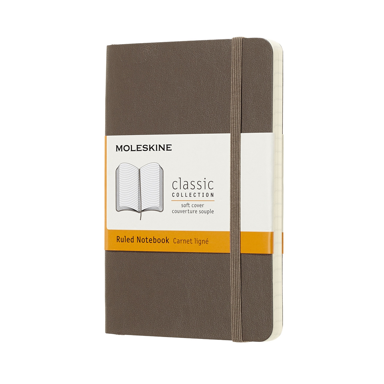 Блокнот Moleskine Classic кишеньковий 9х14 см 192 сторінки в лінію Коричневий М'яка обкладинка (8058341715475)