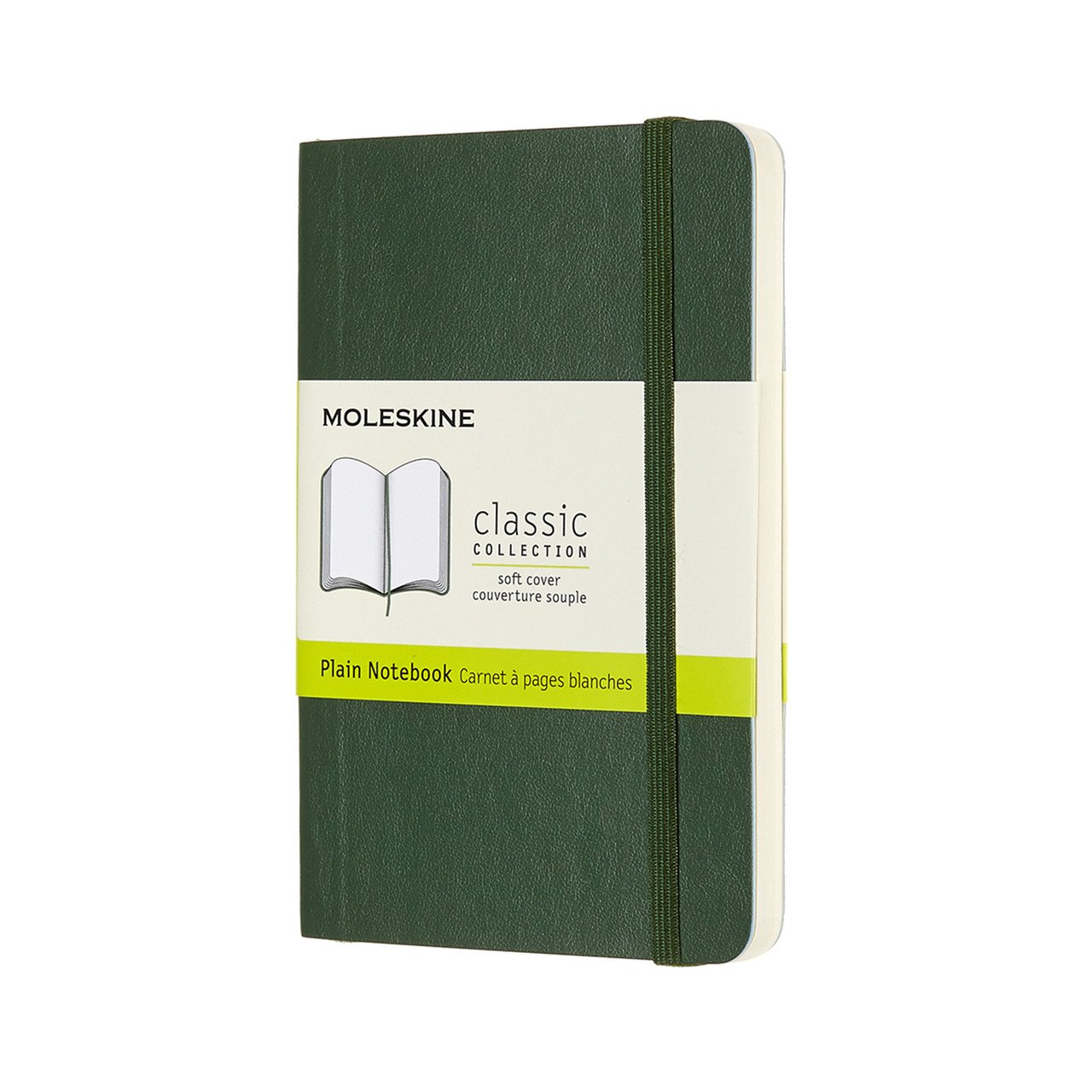 Блокнот Moleskine Classic кишеньковий 9х14 см 192 сторінок нелінований Миртовий Зелений М'який (8058647629155)