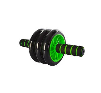 Колесо для м'язів преса Profi 3 колеса (MS 0873G) Зелене