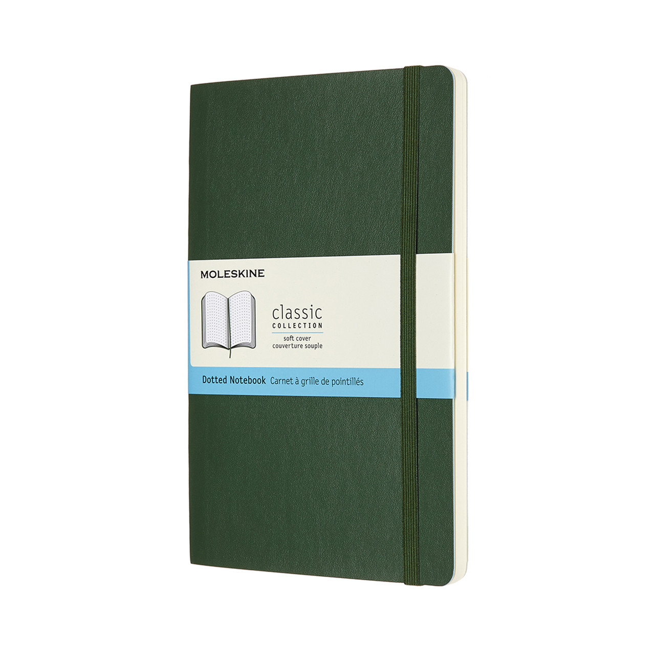 Блокнот Moleskine Classic середній 13х21 см 192 сторінки в крапку Мирт Зелений М'який (8053853600042)