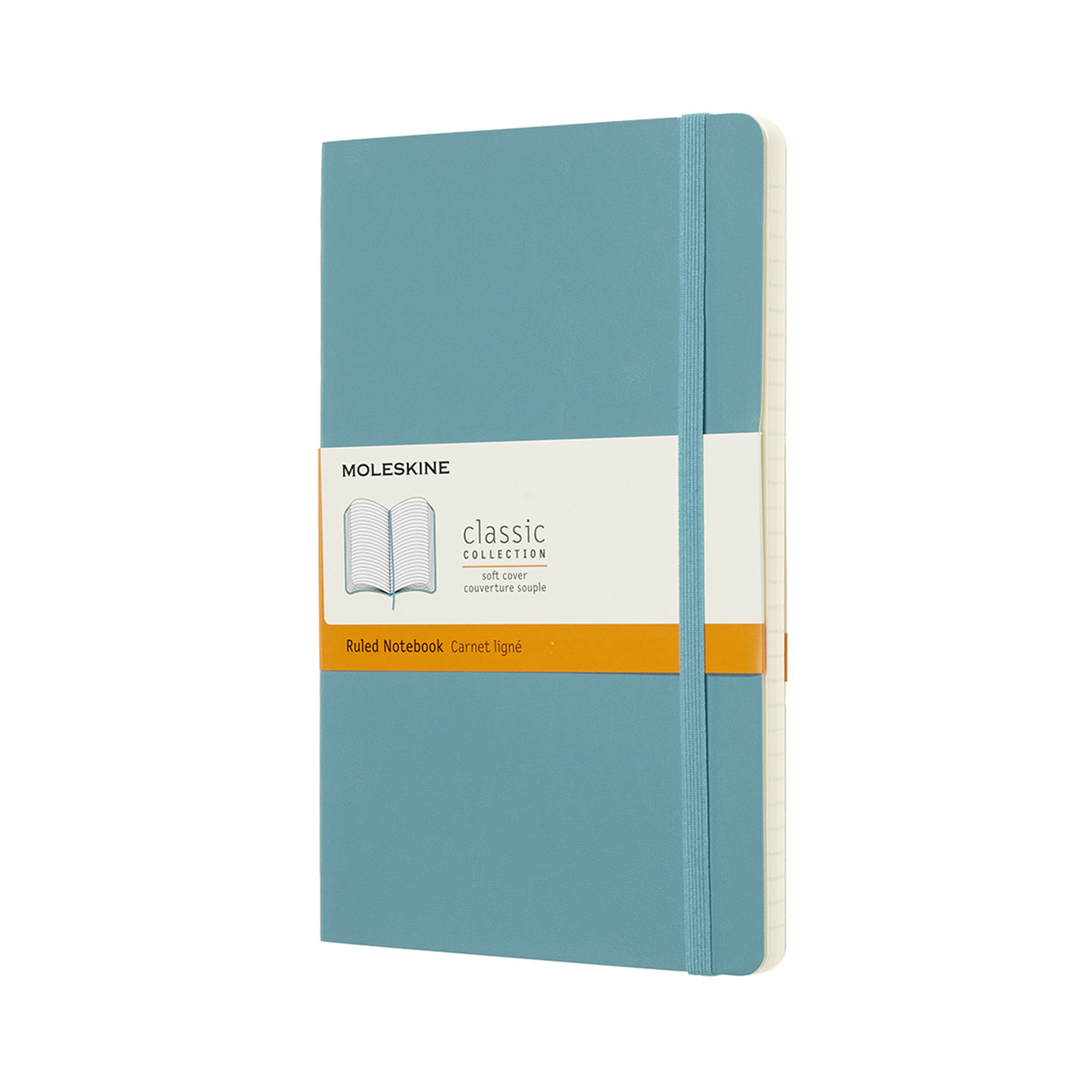 Блокнот Moleskine Classic середній 13х21 см 192 сторінки в лінію Океанський Синій М'який (8058341715505)