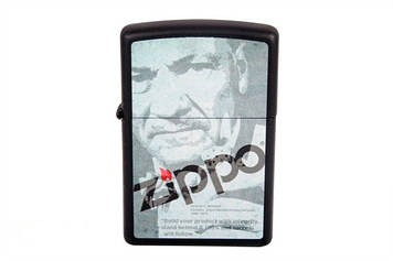 Запальничка Zippo LIGHTER 218 DEPOT ZIPPO BLACK MATTE Бензинова