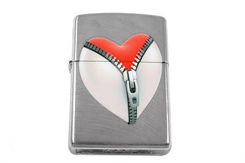 Запальничка бензинова Zippo ZIP HEART EBONY