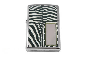 Запальничка Zippo Zebra Print Silver Бензинова