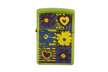 Запальничка Zippo Funky Flowers Green Бензинова