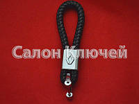 Брелок шкіряний шнурок із логотипом Renault і карабіном