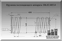 Пружина поглощающего аппарата 106.02.005-0