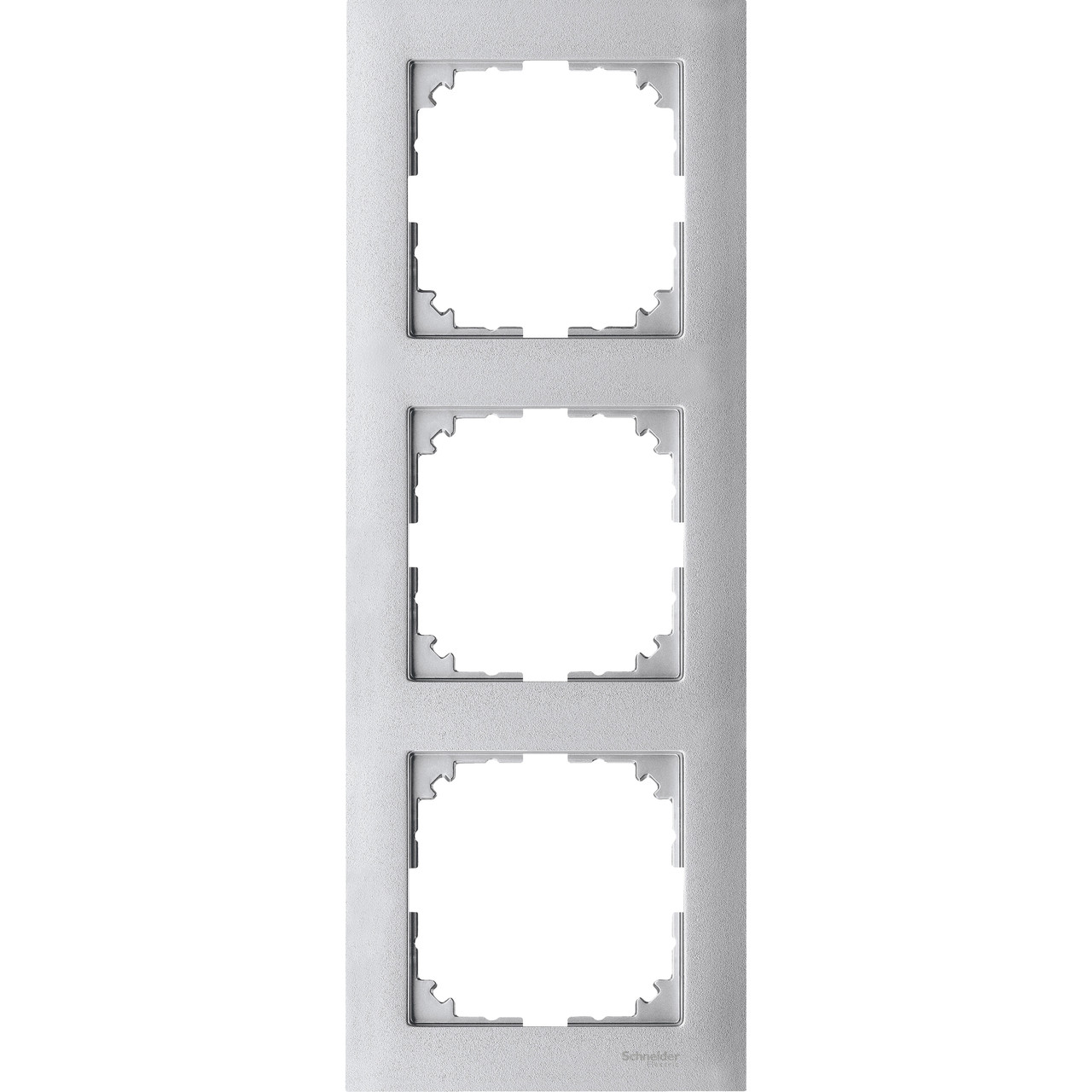 Рамка на 3 пости M-Pure Merten (алюміній) Schneider Electric