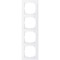 Рамка на 4 пости M-Pure Merten (полірно-білий) Schneider Electric