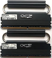 Пара ігрової оперативної пам'яті OCZ Reaper DDR2 4Gb (2x2Gb) 800MHz PC2-6400U CL4 2.2В (OCZ2RPR800C44GK) Б/В