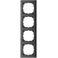 Рамка на 4 пости M-Pure Merten (антрацит) Schneider Electric