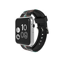 Ремінець для годинника Apple Watch 38 мм 40 мм силіконовий з пряжкою, Camouflage with brown, фото 3