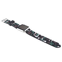 Ремінець для годинника Apple Watch 38 мм 40 мм силіконовий з пряжкою, Camouflage with brown, фото 5