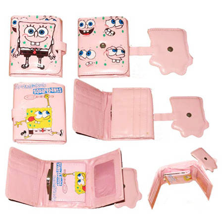 Гаманець з малюнком SPONGE BOB (рожевий), фото 3