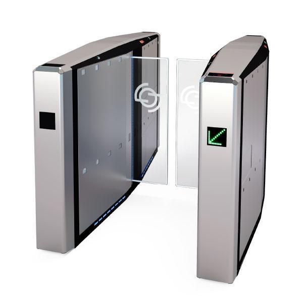 Турнікет Lot Style, шліфувальна сталь, стулка скло, стійка центральна